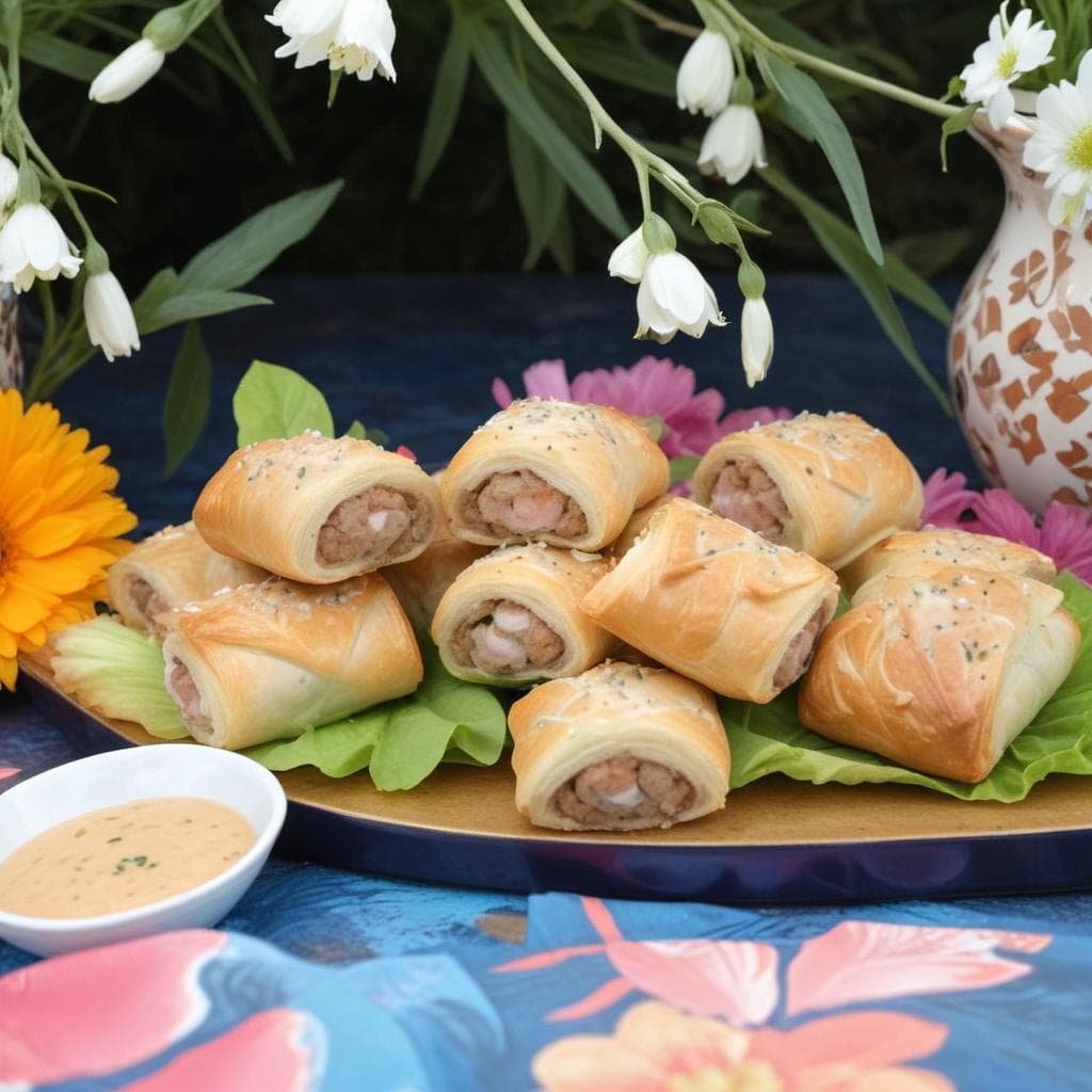 Cheesy Trout Sausage Roll