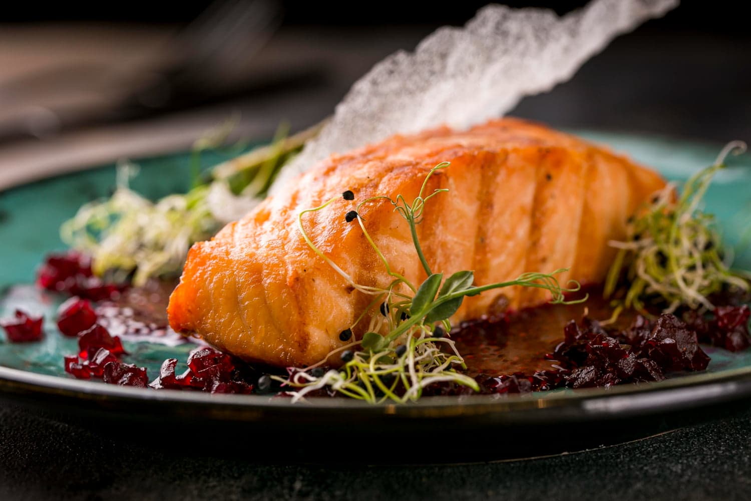smoked trout fillet